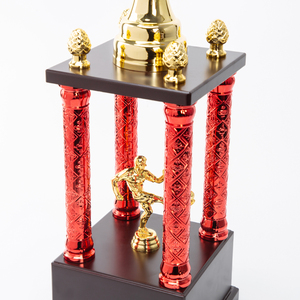 Coupe de trophée en plastique de haute qualité à 4 poteaux pour les <span class=keywords><strong>champions</strong></span> de <span class=keywords><strong>football</strong></span>, la <span class=keywords><strong>Ligue</strong></span> <span class=keywords><strong>des</strong></span> <span class=keywords><strong>Champions</strong></span> SZ24 - Product Image 3