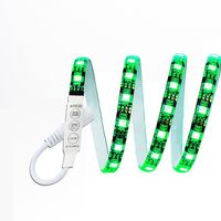 Mini contrôleur de bande LED RVB 12V 3 touches 19 modes d'éclairage 20 couleurs 8 vitesses de luminosité pour 4 canaux 19 éclairage 4 canaux