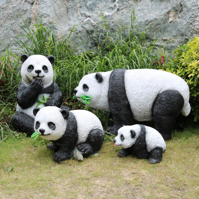 中国骨董品　パンダ置物 工場中国ジャイアントパンダ置物ホームガーデン装飾動物像