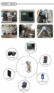 TP Tripod turnstile cổng giá Nhận dạng khuôn mặt phát hiện nhiệt phòng tập thể dục sinh trắc học kiểm soát truy cập Swing turnstile - Product Image 2