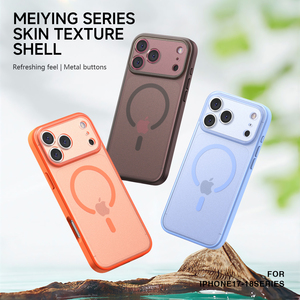 <span class=keywords><strong>เคส</strong></span>โทรศัพท์แม่เหล็ก N52 แบบเต็มตัว ผิวด้าน สำหรับ <span class=keywords><strong>iPhone</strong></span> 17 18 ซีรีส์ ป้องกันแรงกระแทก ผลิตจากวัสดุ TPU+PC แบบไฮบริด  ผิวสัมผัสนุ่ม โปร่งแสงบางส่วน - Product Image 1