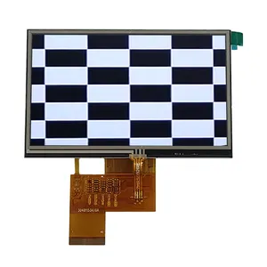 Resistive TP 24 bit RGB 480*272 number of dots 5 Inch TFT LCD Module