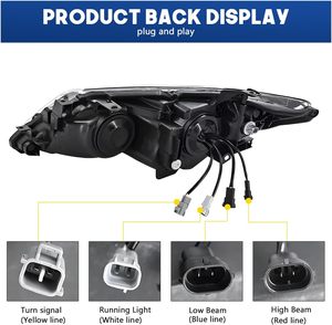 Nouveau phare LED MOCELL 12V 50W 6000 Lumens 4000K avec faisceau puissant à lumière rouge pour 2012-2014 - Product Image 2