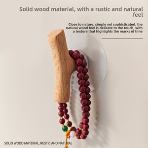 Branches d'arbres en bois massif nordiques créatives sans perçage Crochets pour chapeaux et crochets muraux - Product Image 3