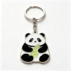 Custom Zinc Alloy Panda Keychain Enamel Metal <b>Key</b> <b>Ring</b> <b>Bag</b> Charm Car Pendant Souvenir Gift - Product Image 4
