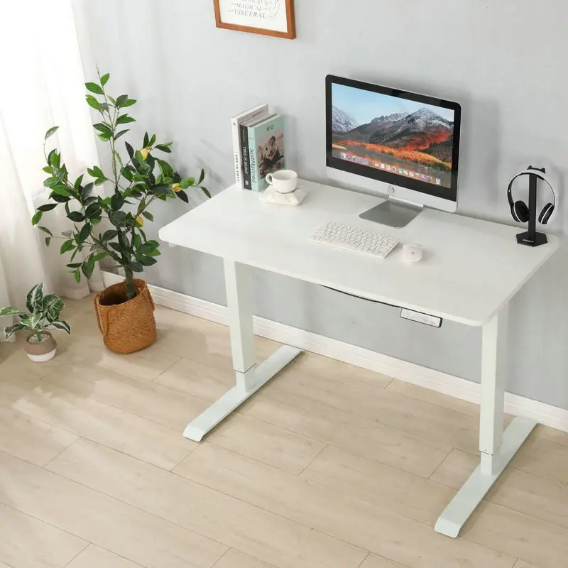 Struttura per scrivania elettrica regolabile in altezza con gamba in metallo motorizzato per ufficio in metallo per scrivania da ufficio