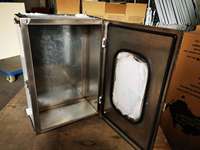 Boîte de jonction étanche IP66 600 x 400 200 mm avec serrure métallique robuste en acier inoxydable 316
