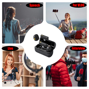 Microphone sans fil rechargeable de type téléphone, micro-cravate compact pour créateurs de contenu, podcasts, usage professionnel - Product Image 6