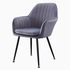 Chaises de salle d'attente vertes bon marché, fauteuil de salon en velours, chaise commerciale pour salon de maquillage - Product Image 2