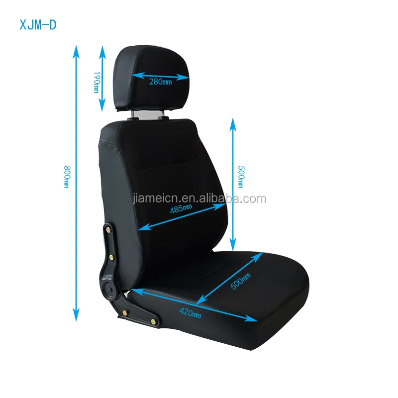 Comfortable headrest and adjustable back seat scooter seat
