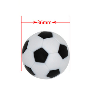Palloni da <span class=keywords><strong>Calcio</strong></span> da Tavolo Ufficiali di Ricambio per Allenamento, 36mm, Logo Personalizzato, Bianco e Nero, in PU/PVC, Cuciti a Macchina, per Sport da Tavolo - Product Image 4
