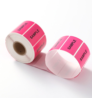 Rouleau d'étiquettes en papier thermique PVC personnalisé toutes tailles, autocollant brillant imprimé UV pour supermarché, adhésif puissant pour emballage carton