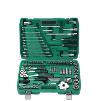 Caja de Herramientas de 121 Piezas - Juego de Llaves de Tubo para Reparación de Automóviles - Herramientas - Herramientas de Ferretería