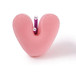 Надувная U-образная подушка для секса с глубокими позициями, розовая/синяя, с насосом в комплекте, для пар, 42x45x27 см - Product Image 6