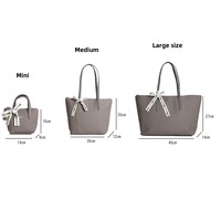 Sac fourre-tout léger pour femme de style français vertical moyen Grand seau imperméable avec fermeture ouverte Matériel PU et polyester