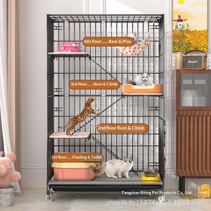 Kattenkooi Binnen, Opvouwbaar, Grote Maat, Dubbele Laag, Drie Laag, Vier Laag, Kattenhuis, Schuilplaats, Luxe, Aanpasbaar, Kattenvilla - Product Image 2