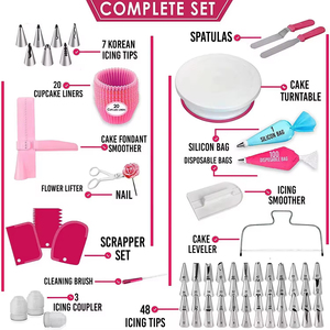OEM 200 Pièces/Set Kits de Décoration de Gâteaux, Support à Gâteau Décoratif, Moule en Silicone pour Pâtisserie - Product Image 2