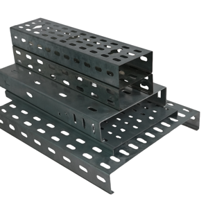 Plateau perforé en acier galvanisé à chaud pour la construction industrielle, réseaux de câbles électriques et de communication extérieurs, 80 pièces - Product Image 1