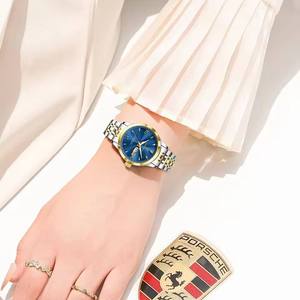 Montre à quartz Poedagar 504 pour femmes, étanche, bracelet en acier inoxydable, aiguilles lumineuses, montre-bracelet pour femmes - Product Image 6