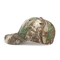 Al Aire Libre Camo Impresión digital Real 6 Panel Árbol Camuflaje Montar Gorras de béisbol tácticas Sombreros con cierre de velcro personalizado Volver