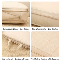 Ensemble de sacs de rangement pour voyages, gain de 40% d'espace |   Tissu imperméable, double fermeture éclair et poignée portable |   Organisateur de voyage pour vêtements et chaussures