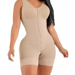 High Compression Fajas Colombiana Short Girdles With Brooches Bust For Daily And Post-Surgical Use Slimming Sheath Belly Women