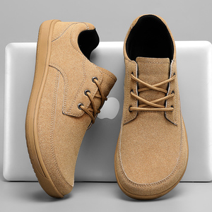 <span class=keywords><strong>Calzado</strong></span> <span class=keywords><strong>Minimalista</strong></span> Personalizado de Cuero de PU para Gimnasio, Zapatillas Deportivas Casuales <span class=keywords><strong>Barefoot</strong></span> con Puntera Ancha y Drop Cero para Caminar, Talla 48 - Product Image 1
