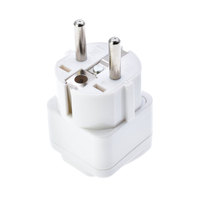 Adaptateur de prise américaine (USA) vers européenne (type E/F Schuko) pour ordinateur portable, téléphone portable, appareil photo et LED, à utiliser en Allemagne, en France, en Corée