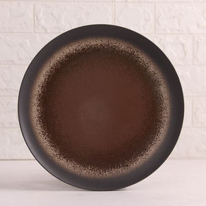Tasse à café et assiette en porcelaine noire pour restaurant tasse et assiette de <span class=keywords><strong>vaisselle</strong></span> rétro créative vintage avec logo personnalisé à prix réduit - Product Image 4