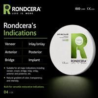 Rondcera SHT-ML Pro 4D, Zirconia Multicapa sin Costuras con Degradado, Disco de 98mm para Laboratorio, Cerámica Dental Digital de Alta Gama