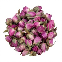 Magnifiques bourgeons de roses roses séchées, thé en vrac en sachet de 1 kg