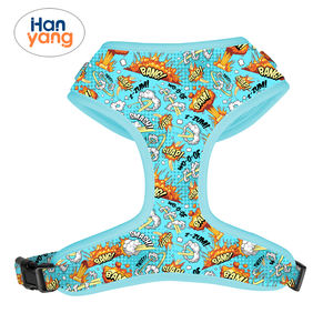 2023 yeni varış ücretsiz örnek ön klip sevimli özel soyut desen hiçbir çekme boyun-ayarlanabilir köpek koşum için Set - Product Image 1