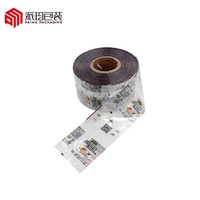 Étiquettes thermorétractables en PVC/PET pour l'emballage des boissons en bouteille, tailles personnalisées, emballées en carton