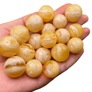 琥珀色のジュエリー作りのための大きな10-50mmの天然バルト海の琥珀色のビーズ高品質のウクライナの白と黄色の琥珀色のルース宝石
