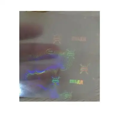 주문 투명한 동적인 효력 박판 오바레이 포일 레이저 안전 홀로그램