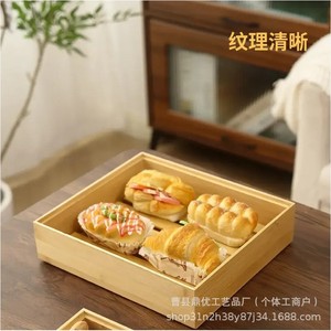 Boîtes de rangement en bambou, organiseur de bureau en bois pour le stockage des légumes et des aliments dans la cuisine, avec couvercles, lot de quatre tailles - Product Image 4