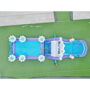 Parcours d'obstacles gonflable en PVC commercial, princesses congelées, reine des neiges, pour les fêtes ou les événements des enfants - Product Image 5