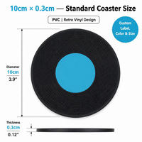 Sous-verres en PVC souple personnalisés à bas prix, sous-verres promotionnels pour boissons, cadeau publicitaire pour bar, restaurant, maison, table