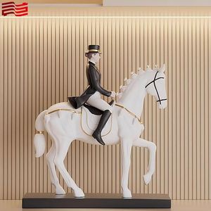 पशु आभूषण मूर्तिकला राल मूर्ति घोड़े की सफलता के अर्थ के साथ पशु आभूषण मूर्तिकला का घोड़ा - Product Image 6
