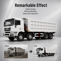 Nouveau Camion Benne Automatique Shacman X3000 6x4 Haute Capacité pour Moteur 12 Roues, Prêt à l'Emploi pour la Construction
