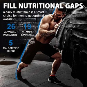 Fabricante de fábrica Multivitamin Gummies Mens Metilated Vitamins <span class=keywords><strong>Brain</strong></span> Bone & Muscle Function Gummies veganas sin azúcar - Product Image 4