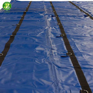 Couvre-<span class=keywords><strong>lit</strong></span> de camion à benne basculante de bâche de remorque de bâche de bobine résistante Protection durable de sac de vinyle noir de 18oz pour la cargaison de camion à plat - Product Image 3