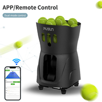 Robot de Tenis Inteligente Pusun PT-Minipro, Máquina Portátil de Pelotas de Tenis, 50 Pelotas, Duradero y Ecológico para Entrenamiento Profesional