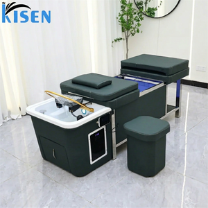 KISEN Lit de lavage de luxe sans tuyauterie avec réservoir de 90L à circulation d'eau pour salon de coiffure, salle de sport et entrepôt - Product Image 1