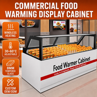 Vitrine chauffante pour pâtisseries, comptoir chauffant pour aliments, vitrine de présentation pour café, boulangerie, restaurant, hôtel, buffet
