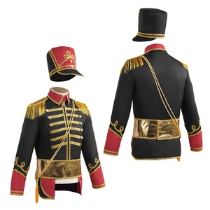 Costume de cosplay d'Halloween, style <span class=keywords><strong>baroque</strong></span>, pour spectacle de la Cour royale européenne, haut brodé avec chapeau pour spectacle sur scène - Product Image 2