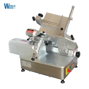 Hotel Restaurant Commercial electric adjustable thin frozen meat slicing machine lamb roll bacon slicer