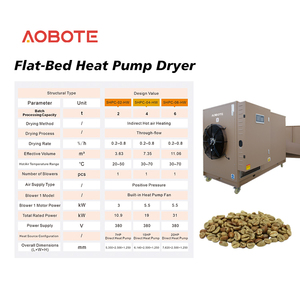 Sécheuse <span class=keywords><strong>à</strong></span> café <span class=keywords><strong>à</strong></span> <span class=keywords><strong>pompe</strong></span> <span class=keywords><strong>à</strong></span> <span class=keywords><strong>chaleur</strong></span> <span class=keywords><strong>à</strong></span> plateau plat de 6 tonnes, conforme aux normes internationales, pour le traitement des aliments avec <span class=keywords><strong>pompe</strong></span> - Product Image 5
