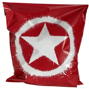 Bolsas de Correo Rojas de Polipropileno Reciclables y Ecológicas Personalizadas, Bolsas de Embalaje para Ropa, Bolsas de Plástico para Ropa - Product Image 1