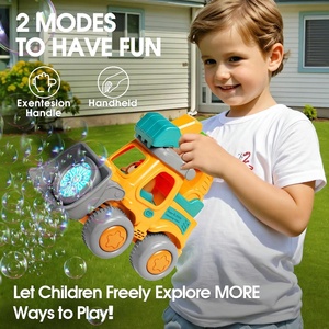 Kids Auto Construction Truck Bubbles Machine <strong>Toy</strong> Outdoor Electric Bubble Push <strong>Lawn</strong> <strong>Mower</strong> Bubble Maker Bubble Cart with Lights - Product Image 3